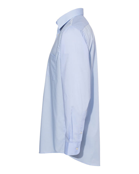 Van Heusen Mens Broadcloth Point Collar Solid Shirt, XL, White