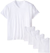 Fruit of the Loom Men`s 5 Pack White V-Necks - X-Sizes