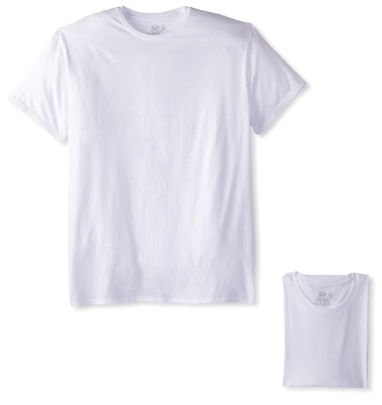 Fruit of the Loom Men`s 3pk Tall Man White Crew