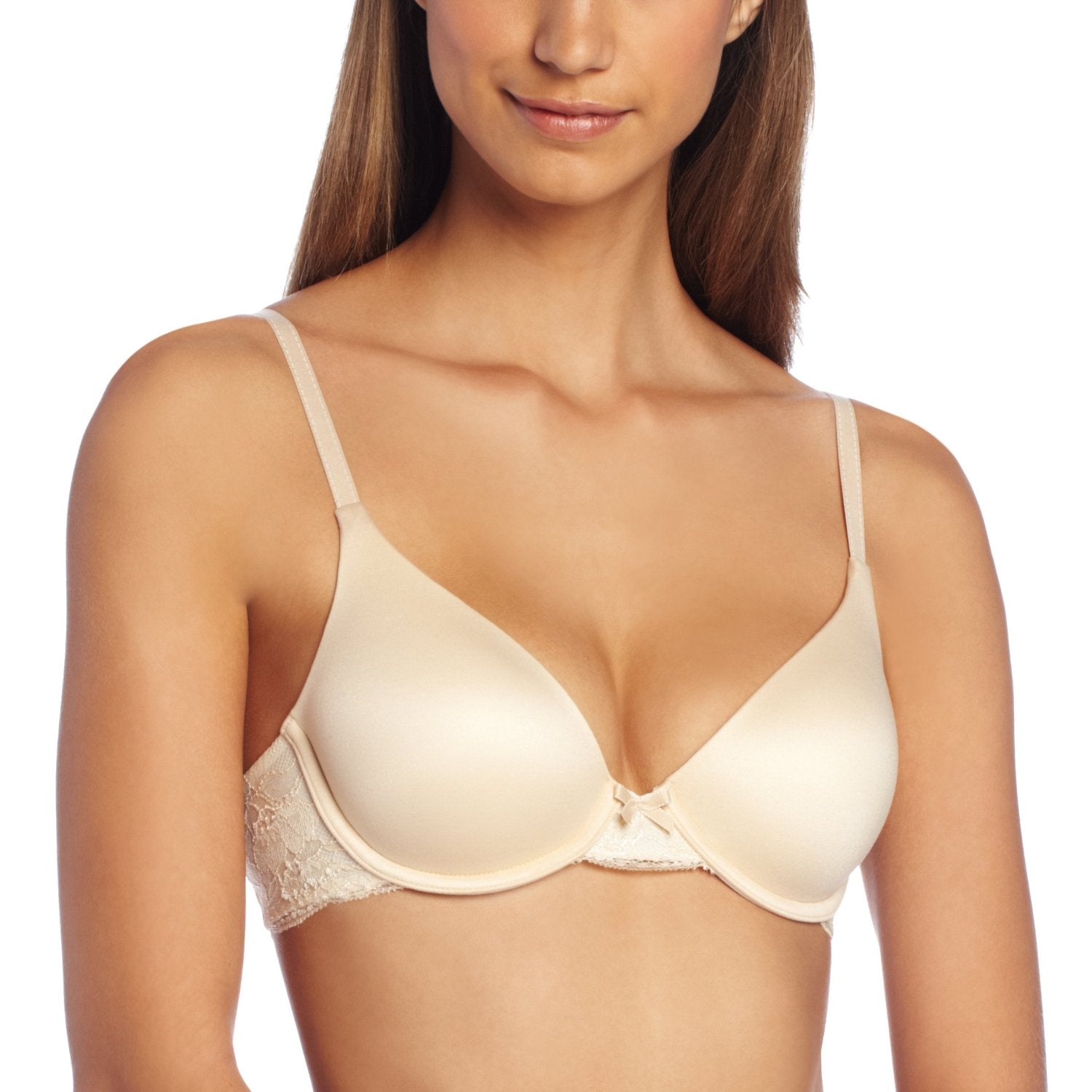 Maidenform Pure Comfort Lace Bra, Push-Up Wireless Demi Bra with Shaping  Frame, Convertible Bra for Everyday Comfort, Sheer Pale Pink, XX-Large at   Women's Clothing store