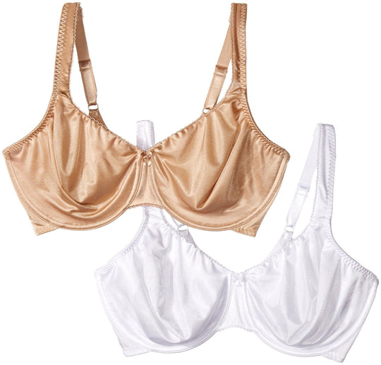 Curvation Women`s 2 Pack Side-Shaper Underwire Bra