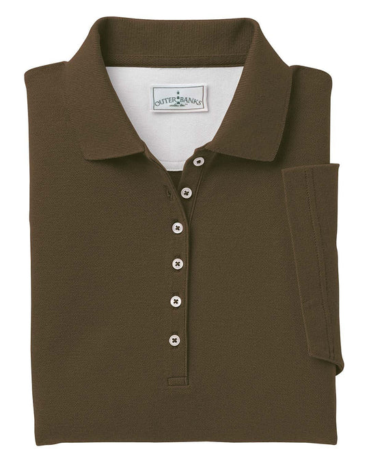 Outer Banks Womens Egyptian Diamond Knit Polo