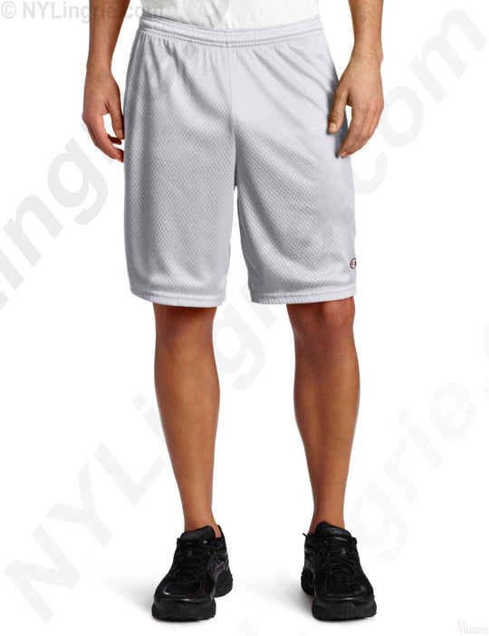 Champion Men's Long Mesh Shorts with Pockets