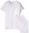 Fruit of the Loom Men`s 6-Pack White Crew T-Shirt
