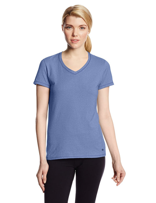 Champion Women`s Authentic Jersey V-Neck Tee