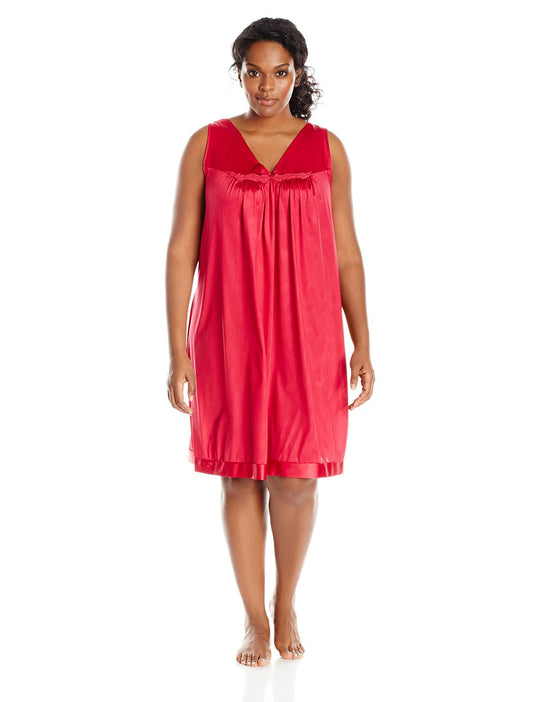 Vanity Fair Coloratura Women`s Plus-Size Short Nightgown