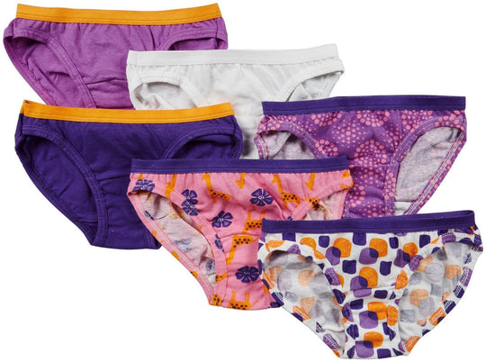 Fruit of the Loom Girls` 6-Pack Wardrobe Assorted Bikini