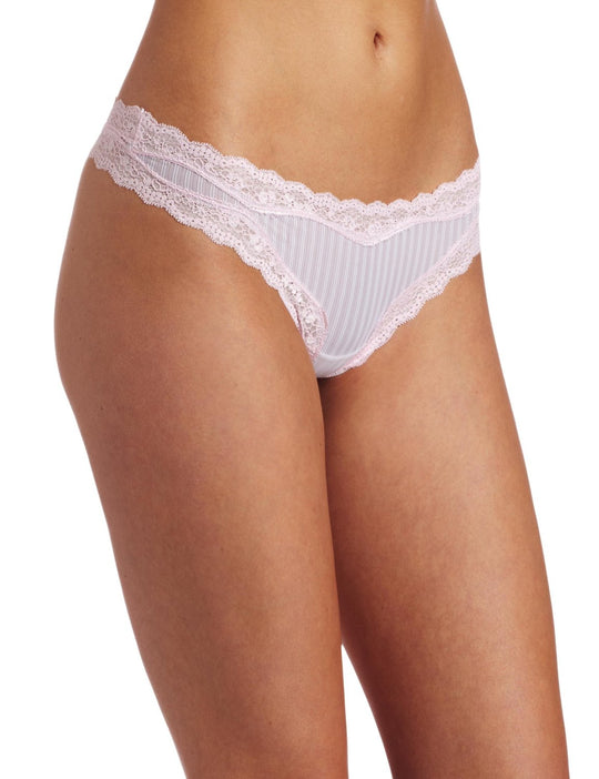 Barely There Women's Go Girlie Flirt Textured Microfiber Thong