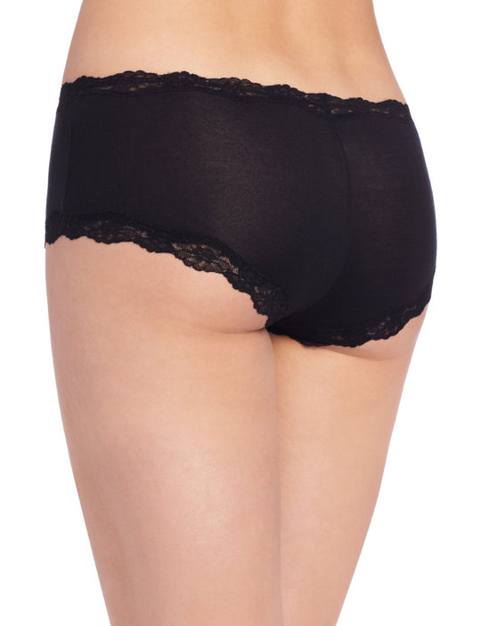 Maidenform Women`s Cheeky Cotton Scalloped Lace Hipster