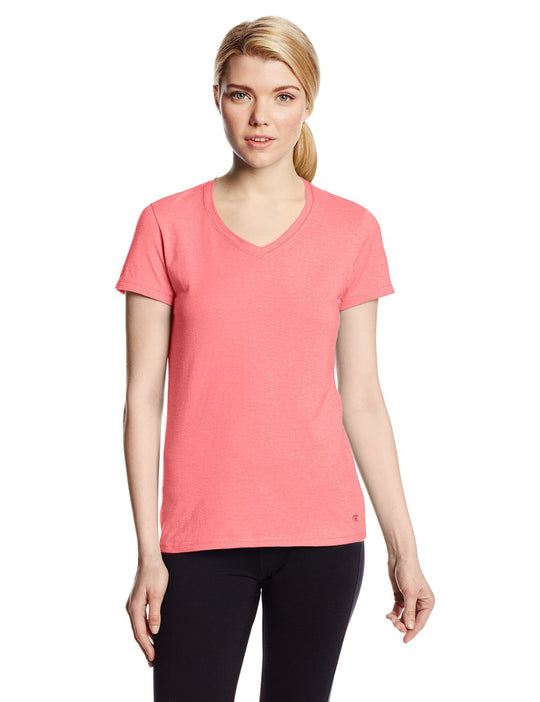Champion Women`s Authentic Jersey V-Neck Tee
