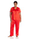 Vanity Fair Colortura Sleepwear Women`s Short-Sleeve Pajama Set