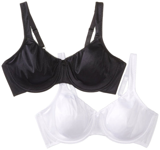 Curvation Women`s 2 Pack Side-Shaper Underwire Bra