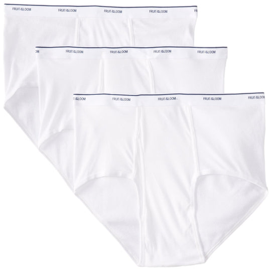 Fruit of the Loom Men`s 3PK Big Man White Boxer Brief