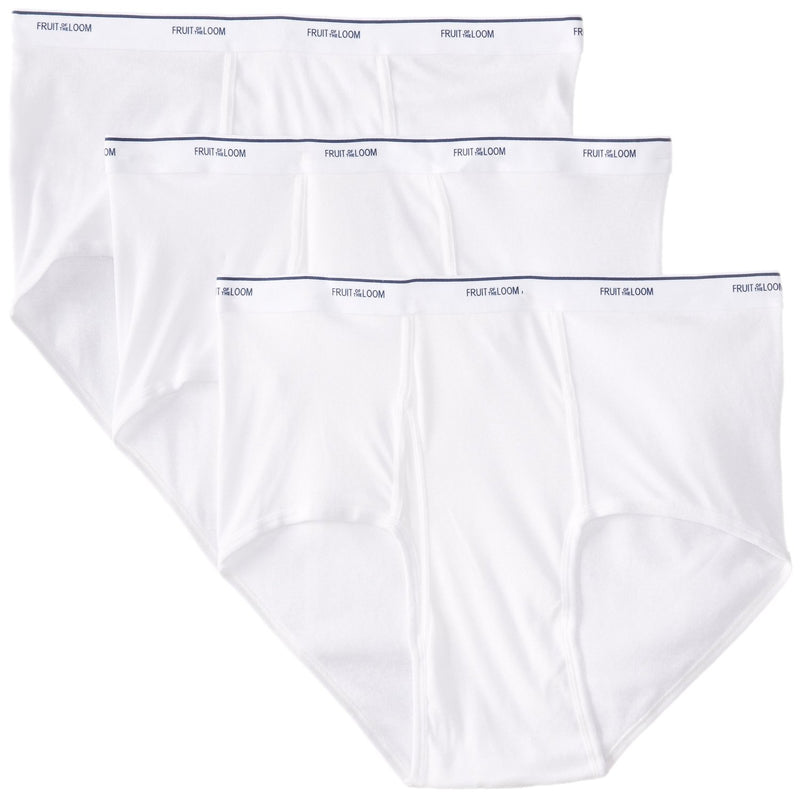 Fruit of the Loom Men`s 3PK Big Man White Boxer Brief