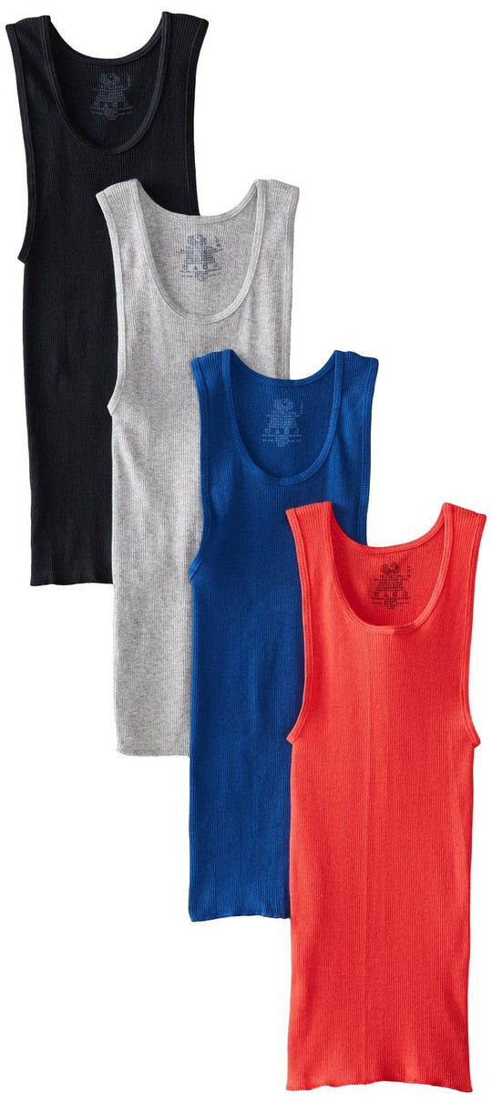 Fruit of the Loom Boys` 4pk Assorted A-shirts