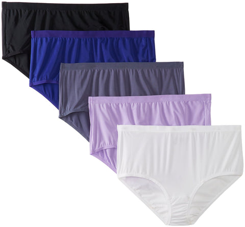 Fruit of the Loom Fit for Me Women`s 5PK Assorted Microfiber Brief