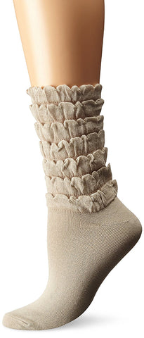 K. Bell Womens Mini Ruffles Crew Socks