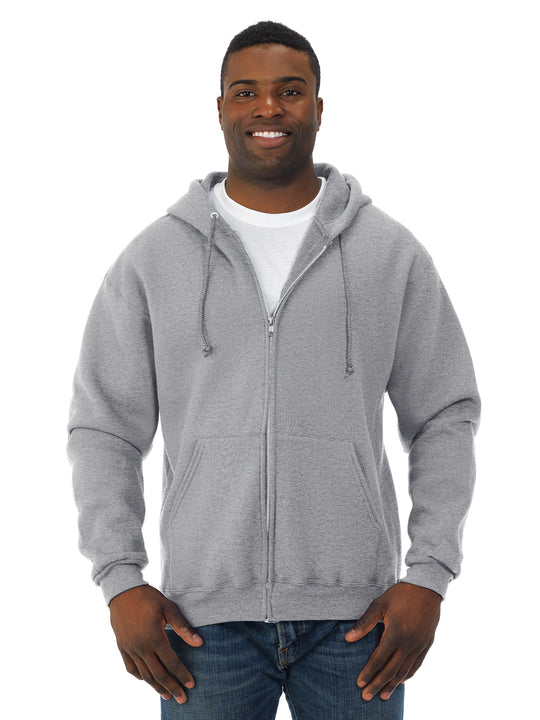 Fruit Of The Loom Adult Super Cotton Hooded Full Zip Sweatshirt