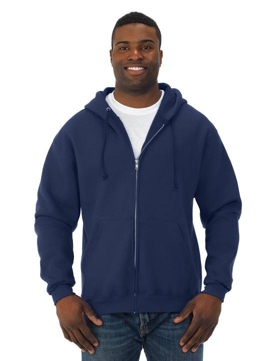 Fruit Of The Loom Adult Super Cotton Hooded Full Zip Sweatshirt