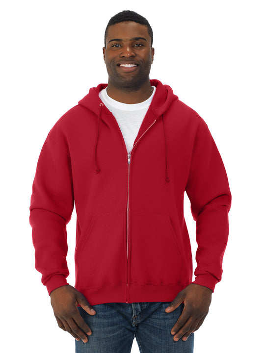 Fruit Of The Loom Adult Super Cotton Hooded Full Zip Sweatshirt