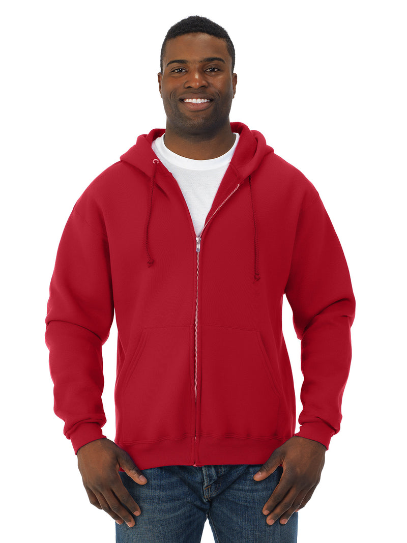 Fruit Of The Loom Adult Super Cotton Hooded Full Zip Sweatshirt
