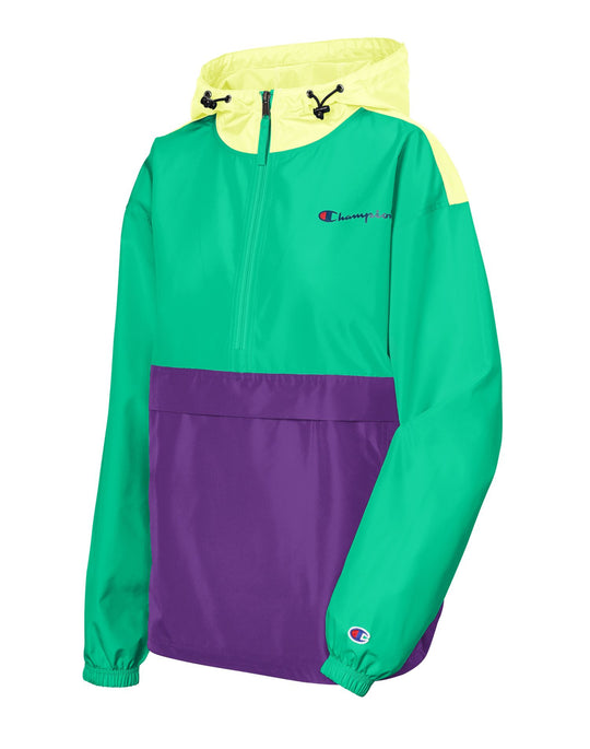 Champion Womens Packable Colorblocked Jacket