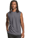 Champion Mens Sport Muscle Tee, L, Railroad Grey Heather