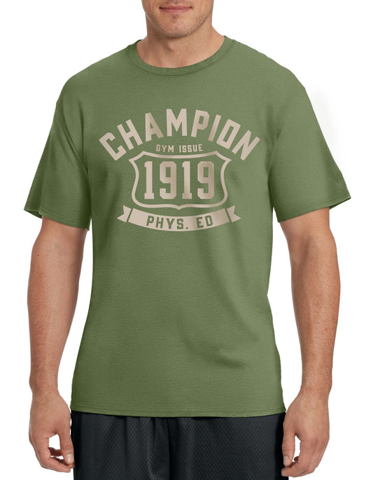 Champion Men`s Cotton-Rich Graphic T Shirt