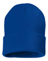 Sportsman 12 Solid Knit Beanie, One Size, Royal Blue