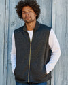 Weatherproof Mens Vintage Sweaterfleece Vest 2030117, S, Asphalt