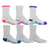 Fruit Of the Loom Girls 6-Pack Crew Socks