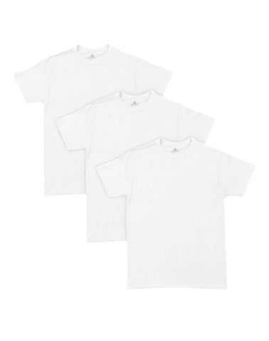 Hanes Men's Comfort Flex Fit® White Crew Undershirt 3-Pack