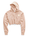 Champion Life Womens Reverse Weave Cropped Cut Off Pullover Hoodie