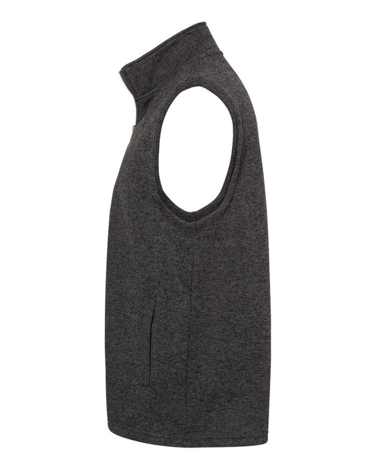 Weatherproof Mens Vintage Sweaterfleece Vest 2030117, S, Asphalt