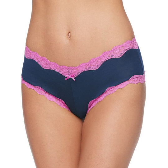 Maidenform Women`s Cheeky Cotton Scalloped Lace Hipster