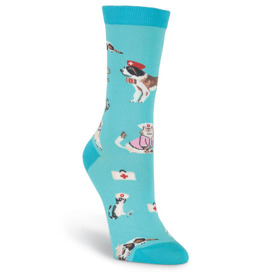K. Bell Womens Veterinarian Crew Socks