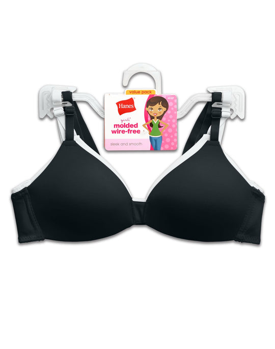 Hanes Girls` Molded Wirefree Bra