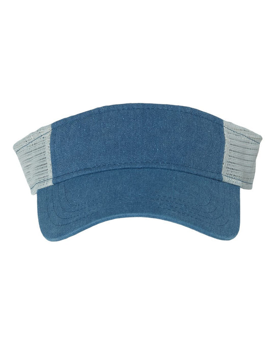Sportsman Pigment-Dyed Trucker Visor, One Size, Stone/Stone