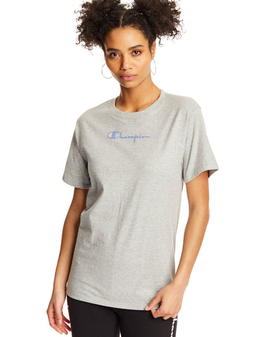 Champion Mens Classic Short-Sleeve Jersey Tee, L, White