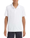 Gildan Youth Performance Double Piqué Sport Shirt, XS, White