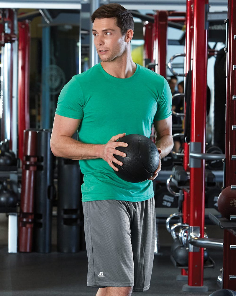 Russell Athletic 9 Dri-Powe Tricot Mesh Shorts with Pockets, XL, True Red