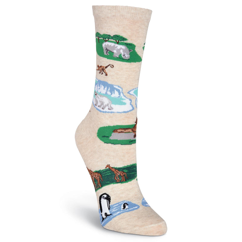 K. Bell Womens Zoo Animals Crew Socks