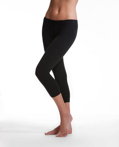 Danskin Women's Essential Cotton Blend Low-Rise Capri Legging