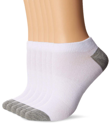 Fruit of the Loom Womens 6 Pair Flat Knit No Show Sock