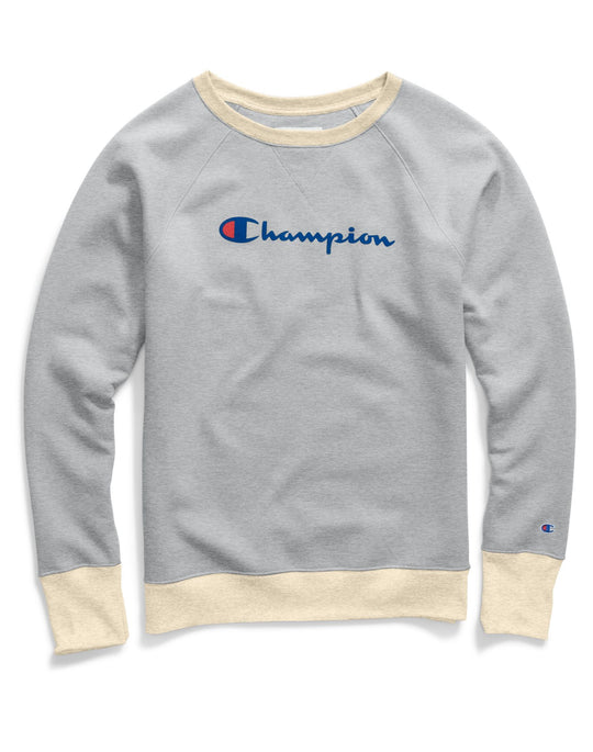 Champion Womens Plus Powerblend Fleece Crew