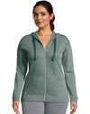 Hanes Womens French Terry Full Zip Hoodie
