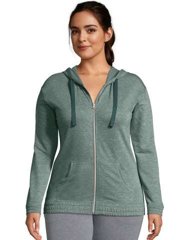 Hanes Womens French Terry Full Zip Hoodie