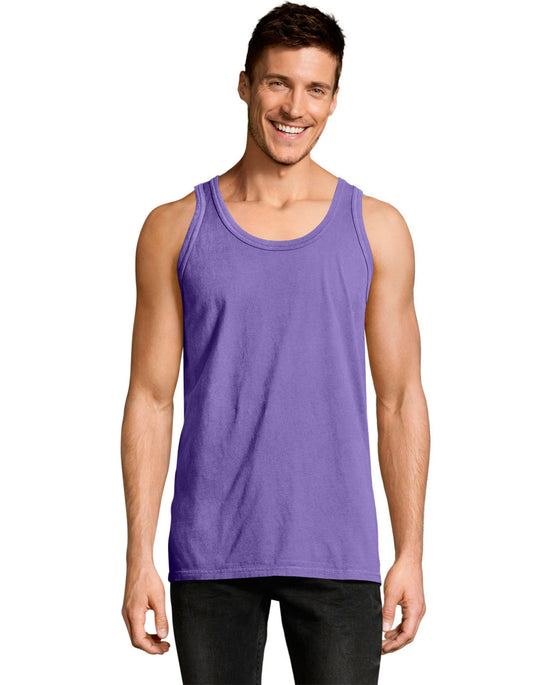 Hanes Mens ComfortWash Garment Dyed Sleeveless Tank Top