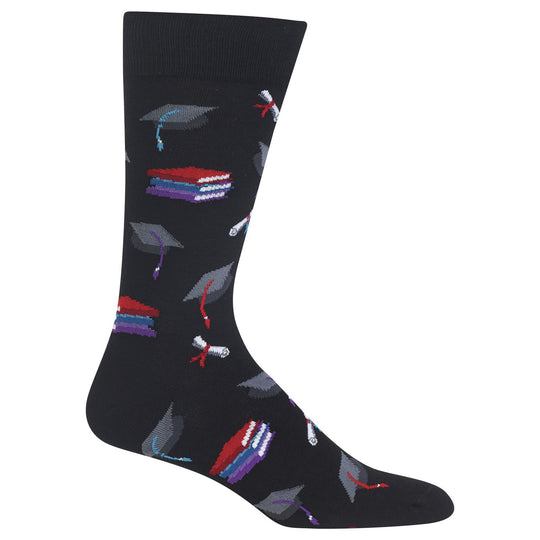 Hot Sox Mens Graduation Crew Socks