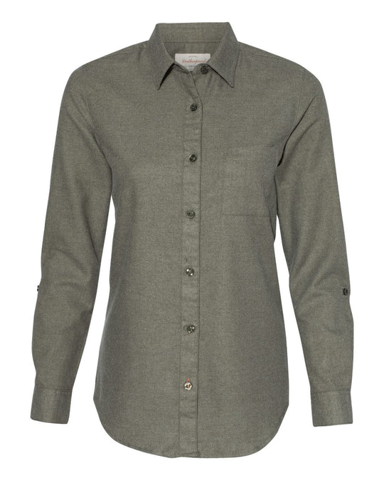 Weatherproof Women’s Vintage Brushed Flannel Solid Shirt W198306, XL